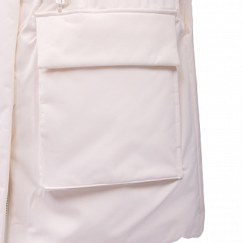 AYMV296-4 Пуховик длинный Sports Style белый